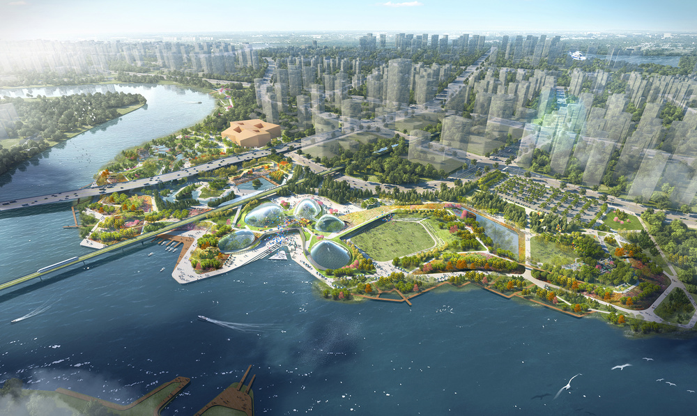 Grant Associates wins international competition to create city park for Tianjin, China