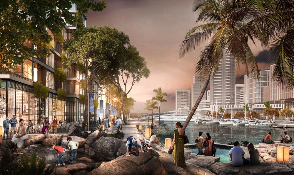 SOM masterplan for Colombo, Sri Lanka features designs by Grant Associates