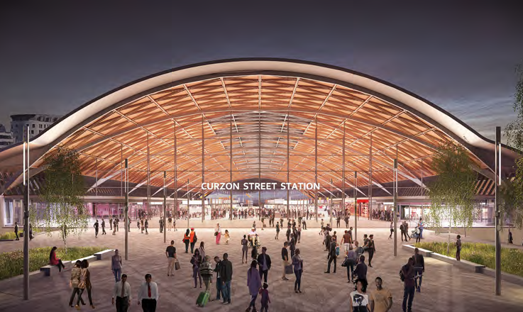 HS2’s vision for Curzon Street Station features urban realm design by Grant Associates